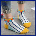 Yhao Grils Lovely Socks With Cotton Balls Design /Grils Lovely Socks With Cute Design/Grils Colored Cotton Dress Socks